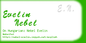 evelin nebel business card